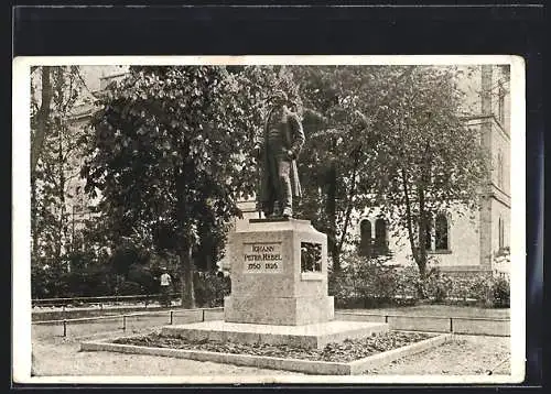 AK Lörrach, Partie am Hebel-Denkmal