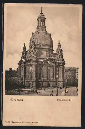 AK Dresden, Blick auf die Frauenkirche