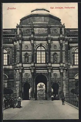 AK Dresden, Königlicher Zwinger, Nordportal