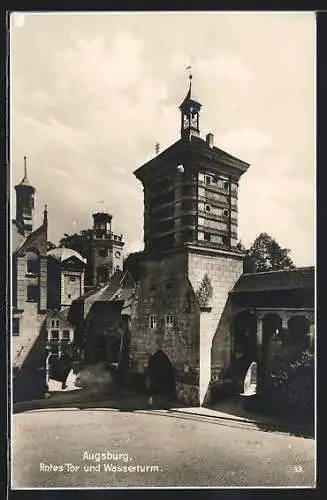 AK Augsburg, Rotes Tor und Wasserturm