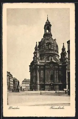 AK Dresden, Blick auf die Frauenkirche