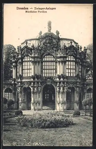 AK Dresden, Zwinger-Anlagen, Nördlicher Pavillon