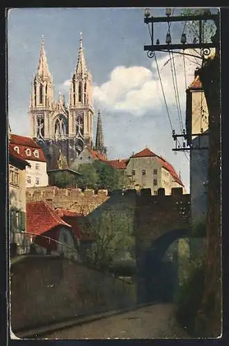 AK Meissen / Elbe, Hohlweg