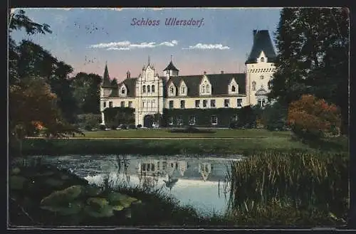 AK Ullersdorf / Oberlausitz, Blick zum Schloss