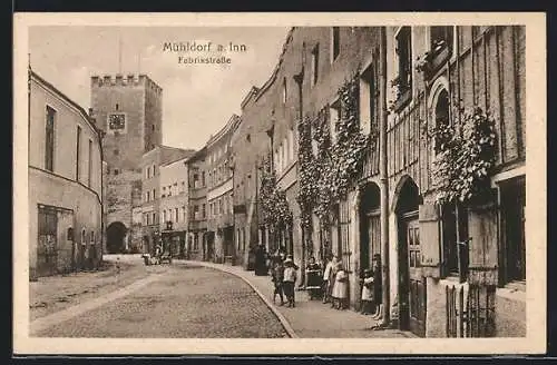 AK Mühldorf a. Inn, Kinder in der Fabrikstrasse