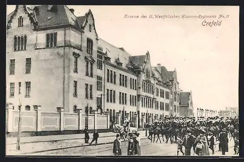 AK Crefeld, Kaserne des II. Westfälischen Husaren Regiments No. 11