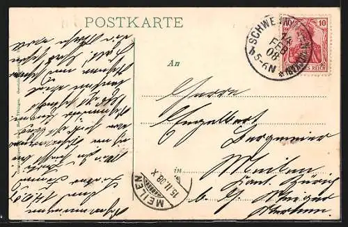 AK Schwenningen a. N., Partie bei der Realanstalt