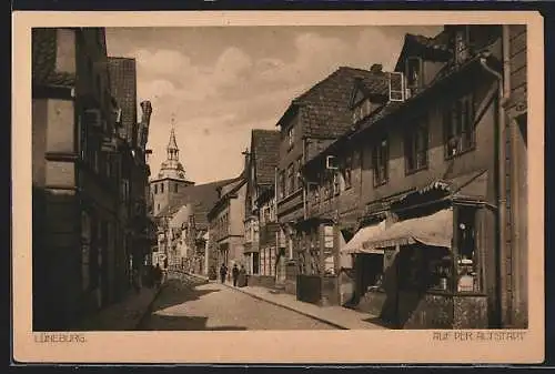 AK Lüneburg, Auf der Altstadt, Strassen Partie