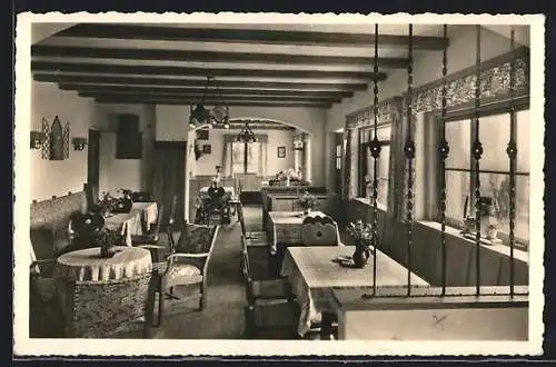 AK Törwang, Innenansicht Café Pallauf