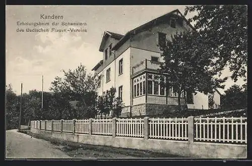 AK Kandern, Erholungsheim der Schwestern des bad. Frauen Vereins