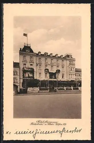 AK Rüdesheim a. Rh., Ansicht vom Hotel Massmann