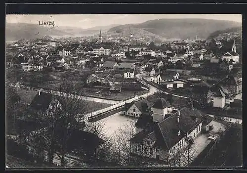 AK Liestal, Ortsansicht aus der Vogelschau