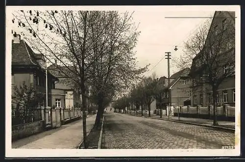 AK Buttstädt, Partie in der Strasse