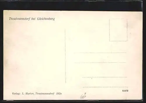 AK Trautmannsdorf bei Gleichenberg, Ortspartie mit Kirche