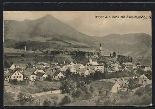 AK Weyer a. Enns, Totalansicht mit Rapoldegg