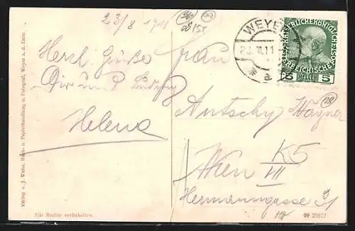 AK Weyer, Blick zur Ennsbrücke