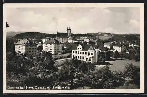 AK Garsten bei Steyr /Oberd., Kloster mit Schülerheim