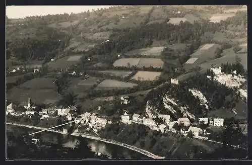 AK Losenstein a. d. Enns, Teilansicht mit Ruine