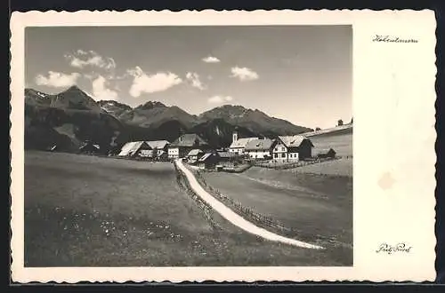 AK Hohentauern, Ortspartie mit Feldweg