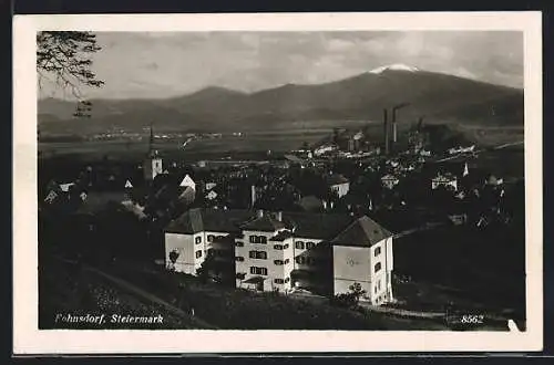 AK Fohnsdorf /Steiermark, Teilansicht mit Kirche
