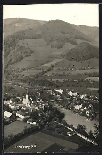 AK Ternberg /O.-Ö., Gesamtansicht mit Kirche am Fluss