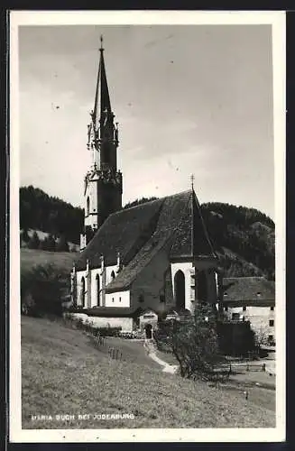 AK Judenburg, Wiesenpartie bei der Wallfahrtskirche Maria Buch