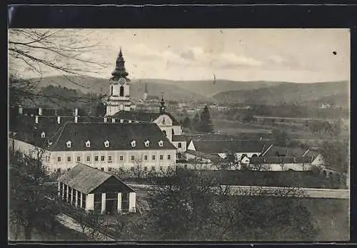 AK Wilhering /Ob.-Oestr., Die Stiftsgebäude aus der Vogelschau