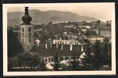 AK Sierning bei Steyr, Blick auf die Kirche