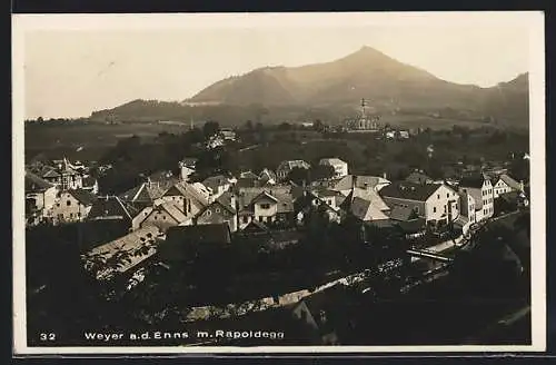 AK Weyer a. d. Enns, Ortsansicht mit Rapoldegg