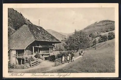 AK Höllental / Schwarzwald, Bauernhaus am Jägerpfad