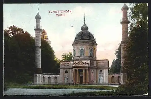 AK Schwetzingen, Blick auf die Moschee