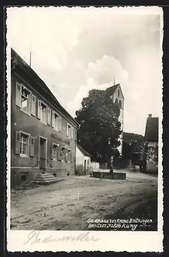 AK Britzingen, Gasthaus zur Krone, Bes. Jakob Kuny