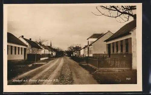 AK Absdorf a.d. Franz Josefsbahn, Strassenpartie