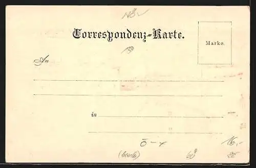 Lithographie Tulln, Kaiser Franz Josef-Kaserne, Wienerstrasse, Ortsansicht