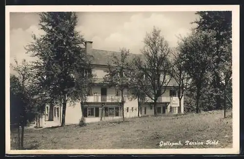AK Gallspach, Pension Held, Rückansicht