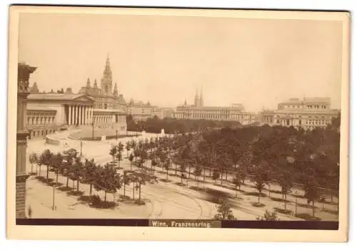 Fotografie unbekannter Fotograf, Ansicht Wien, Blick auf den Franzensring