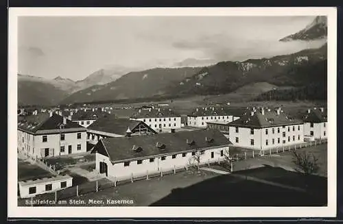 AK Saalfelden am Stein. Meer, Kasernen