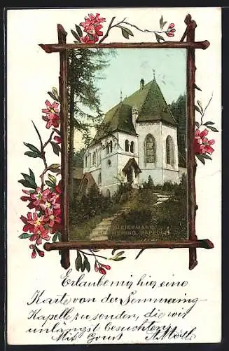 AK Semmering /Steiermark, Kapelle, Passepartout