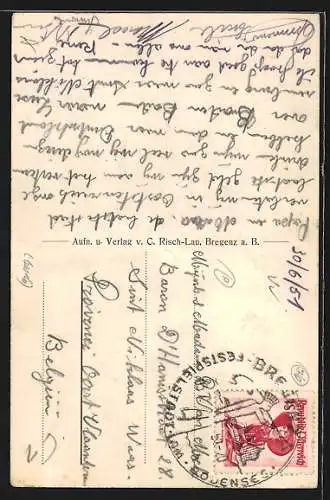 AK Bregenz, Gasthof Sonne in der Kaiserstrasse