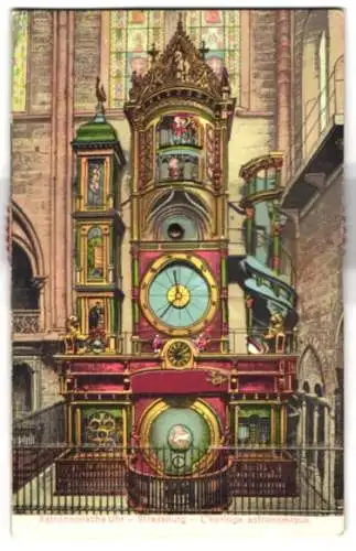 Mechanische-AK Strassburg i. E., Die astronomische Münsteruhr