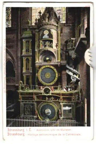 Mechanische-AK Strassburg i. E., Astronomische Uhr im Münster