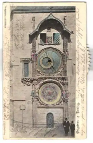 Mechanische-AK Prag, Astronomische Uhr am Rathaus