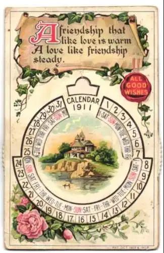 Mechanische-AK Kalender für das Jahr 1911