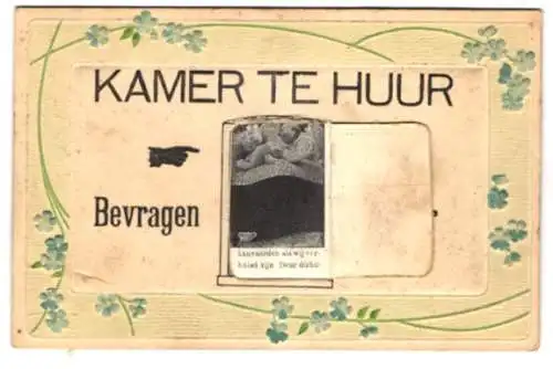 Mechanische-AK Bild hinter einer Tür