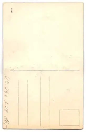 Filz-AK Bismarck in Uniform