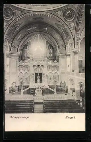 AK Szeged, Zsinagoga belseje