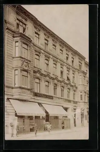 Foto-AK Wien, Gasthaus zum weissen Rössel v. Heinrich Wagner, Wintergasse 27
