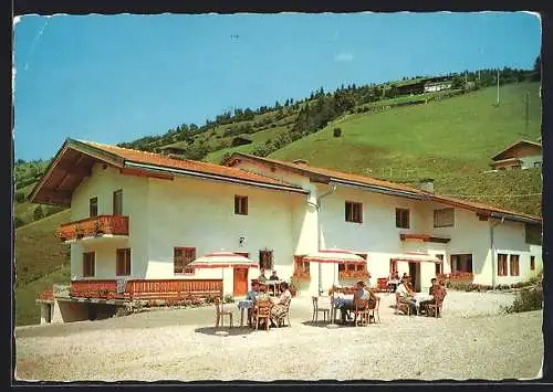 AK Saalbach-Vorderglemm, Touristenheim Niederegg, Bes. Georg u. Theresia Reichkendler