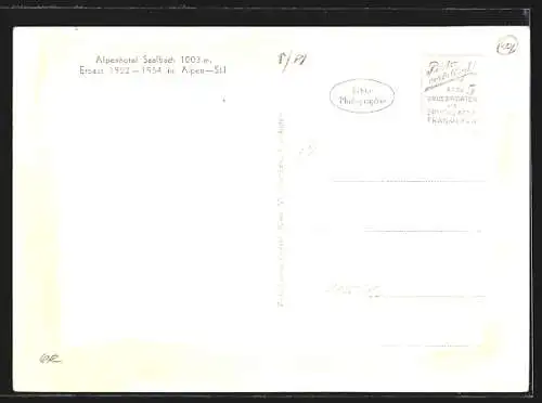 AK Saalbach, Alpenhotel, Innenansicht