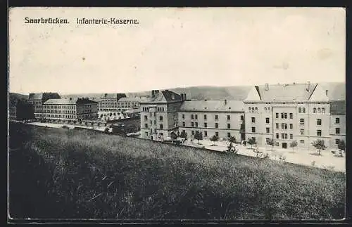 AK Saarbrücken, Blick auf die Infanterie Kaserne